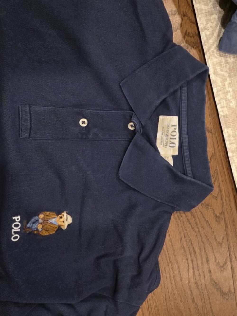 Polo Ralph Lauren Blue Bear Polo Shirt 2XB